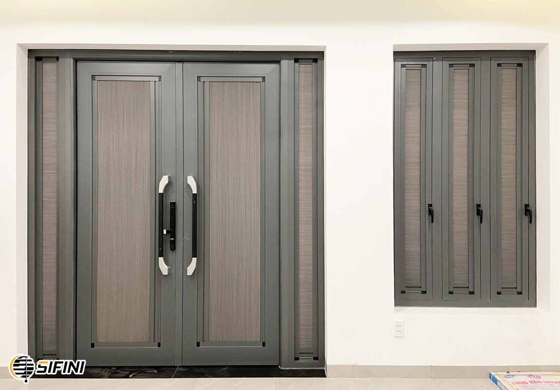 Rèm tổ ong gắn kính