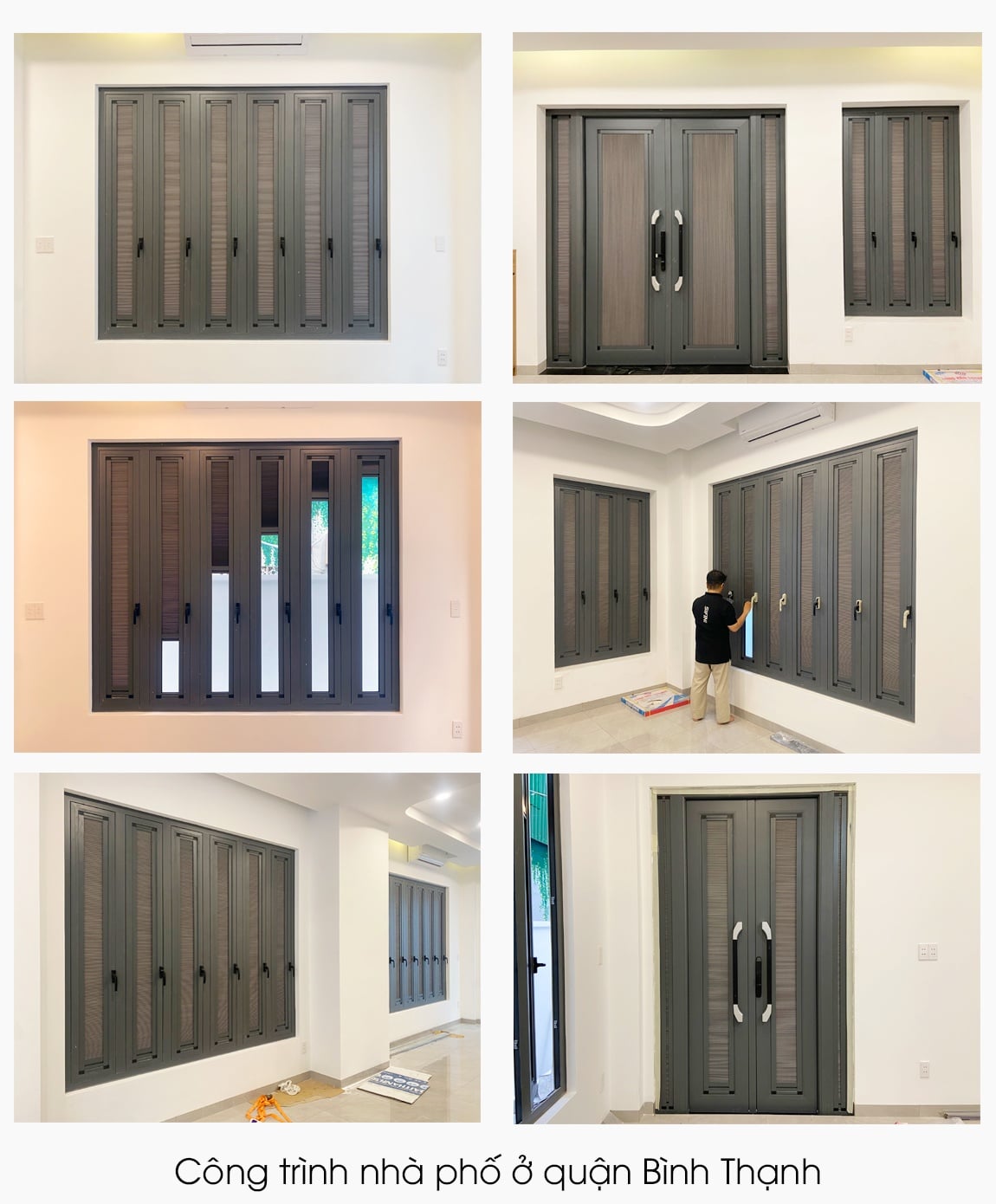 Rèm tổ ong gắn kính