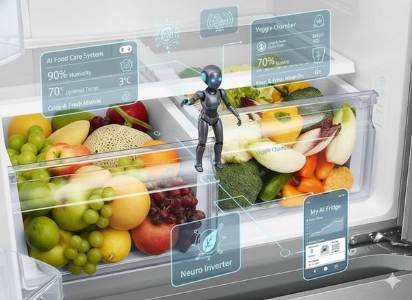 Công nghệ AI trên tủ lạnh Nhật