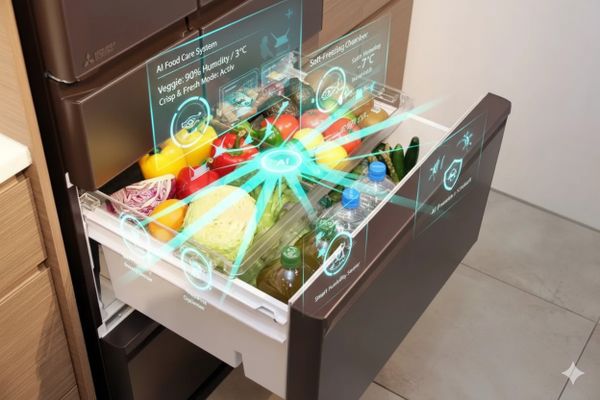 Công nghệ AI trên tủ lạnh Nhật