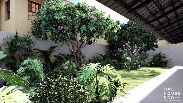 THIẾT KẾ SÂN VƯỜN BIỆT THỰ NHIỆT ĐỚI HIỆN ĐẠI