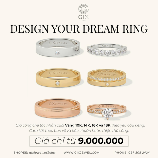 thiết kế nhẫn cưới theo yêu cầu