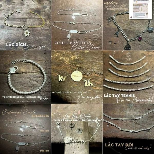 đặt vòng lắc tay vàng theo yêu cầu