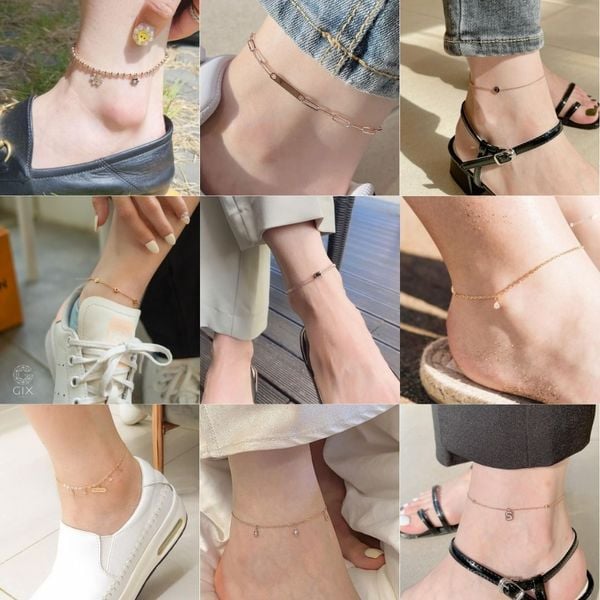 nữ nên đeo lắc chân bên nào