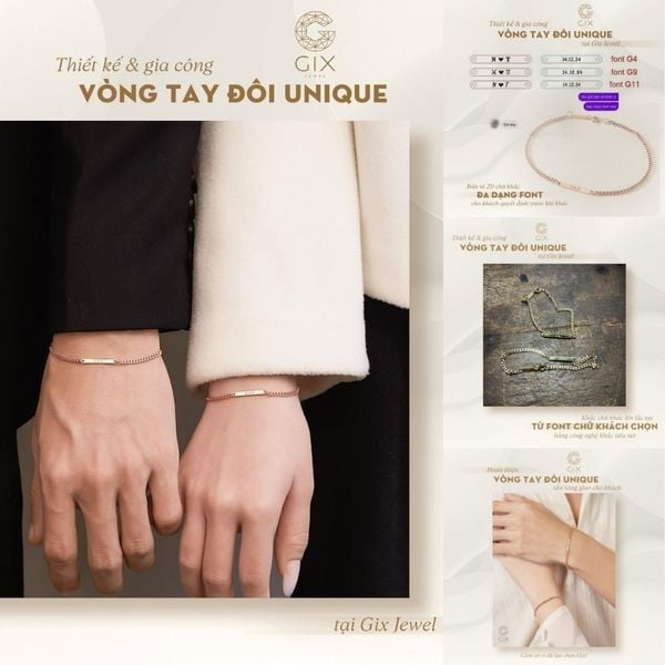 Đặt Vòng Lắc Tay Vàng Theo Yêu Cầu