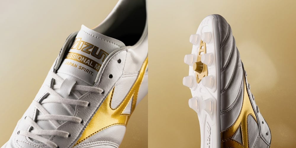 Dát vàng đôi chân cùng phối màu mới nhất của Mizuno - 'Bright Gold' cực sang trọng