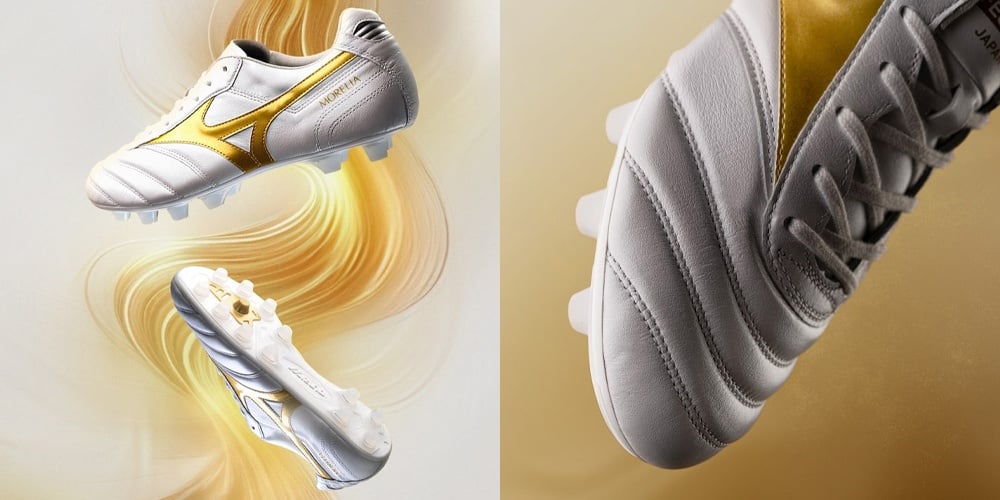 Dát vàng đôi chân cùng phối màu mới nhất của Mizuno - 'Bright Gold' cực sang trọng
