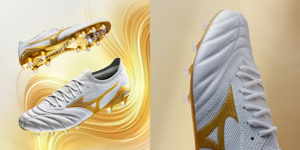 Dát vàng đôi chân cùng phối màu mới nhất của Mizuno - 'Bright Gold' cực sang trọng