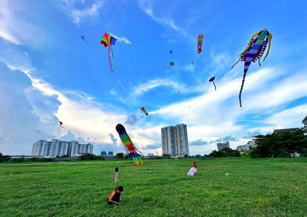 Thả diều là hoạt động hè bổ ích cho trẻ