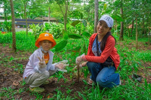 Kích thích tình yêu thiên nhiên trong bé thông qua hoạt động trồng cây