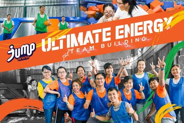 Team building trong ngày đầy vui nhộn, thử thách tại Jump Arena