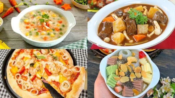 thực đơn sinh nhật cho bé