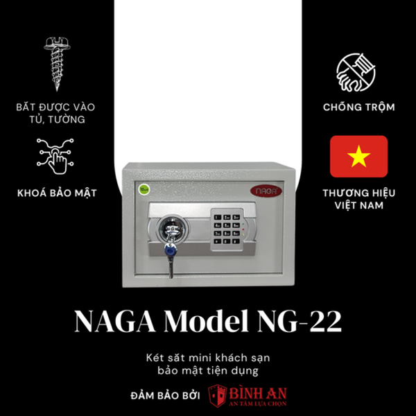 Két sắt NAGA NG - 22 nhỏ gọn, giá thành phải chăng