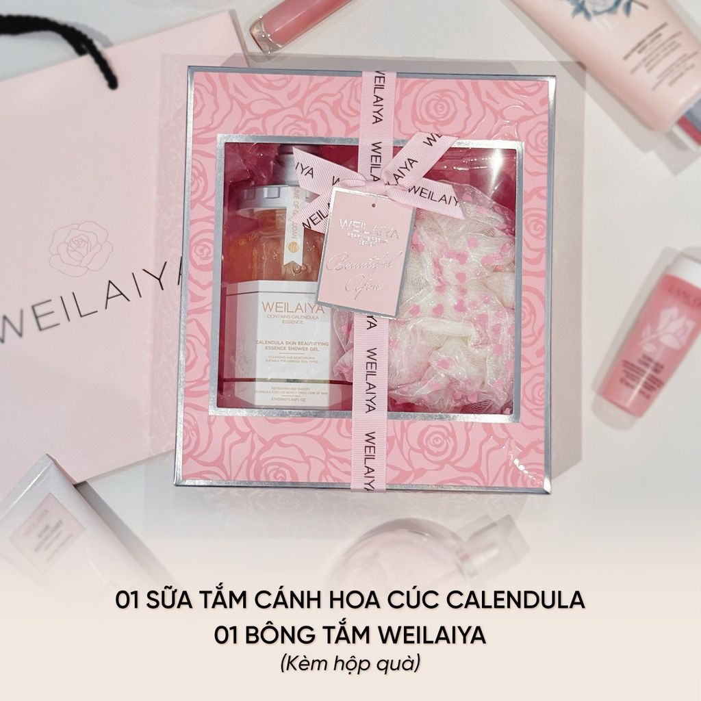 Set quà Pink Rose 20/10 dưới 500K
