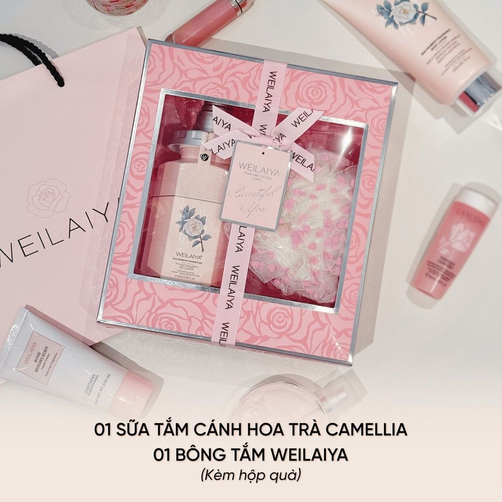 Mẫu hộp quà Pink Rose Weilaiya