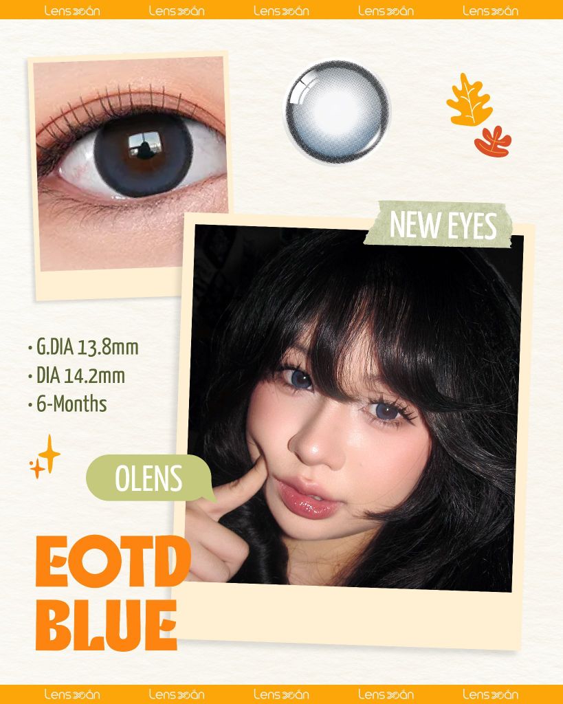 EOTD Blue OLENS – Ánh xanh thẫm huyền bí | Lens Xoắn