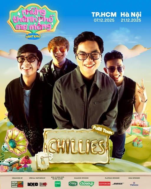 Poster nghệ sĩ Minh Tốc & Lam – Những Thành Phố Mơ Màng Year End 2025