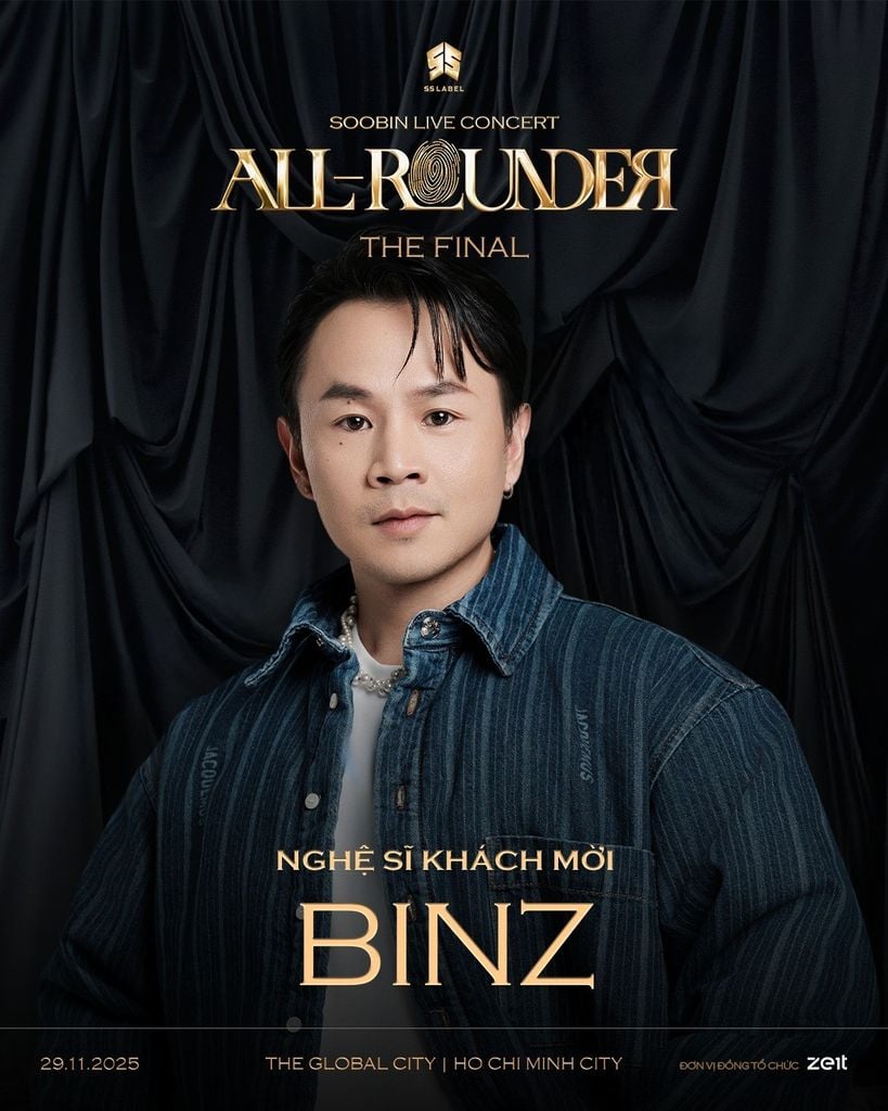 SOOBIN LIVE CONCERT: ALL-ROUNDER THE FINAL tại TP.HCM – Vé, sơ đồ, lịch diễn