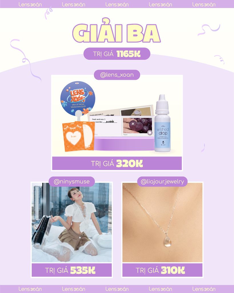 Giải Ba Giveaway 20/10 – Mahony, Poble, Tyla Dress và Vòng cổ Moonlight