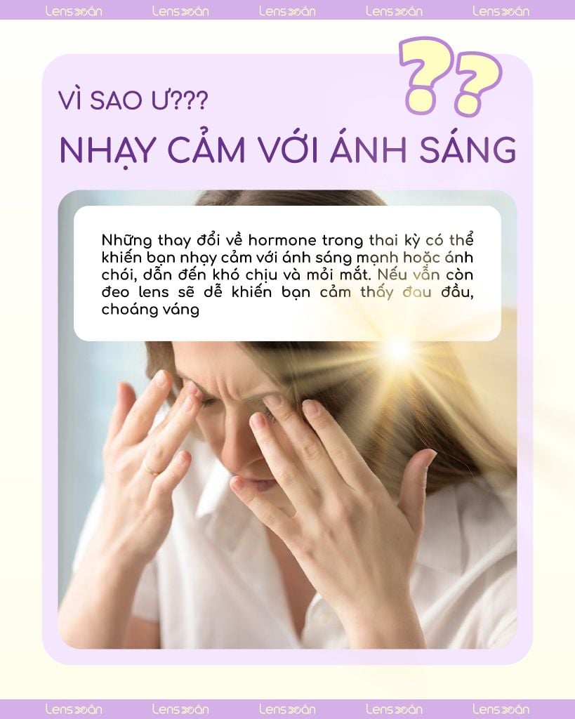 Lens chống tia UV cho mẹ bầu từ Lens Xoắn