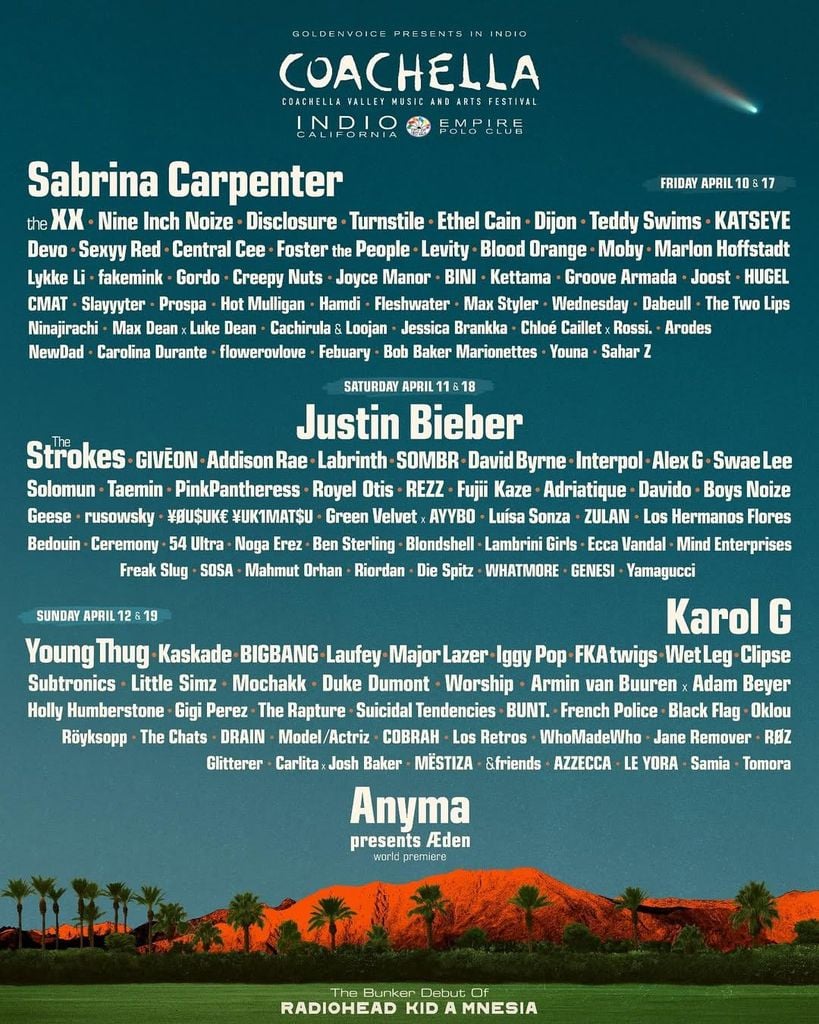 BIGBANG, Taemin và KATSEYE tại Coachella 2026 – Lineup & Thông tin vé