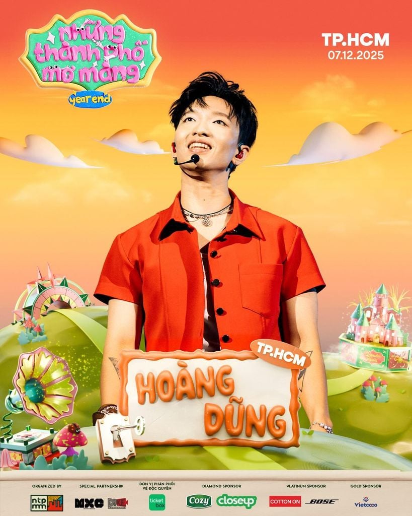 Poster nghệ sĩ BigDaddy – Những Thành Phố Mơ Màng Year End 2025