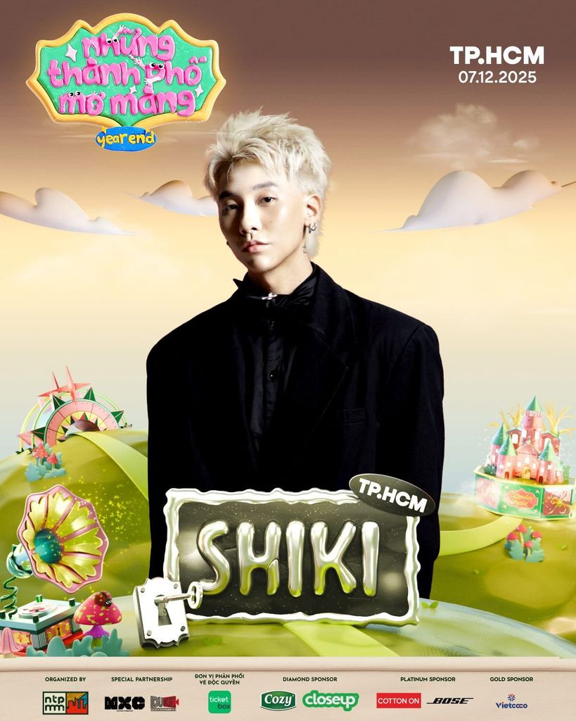 Poster nghệ sĩ Maydays – Những Thành Phố Mơ Màng Year End 2025