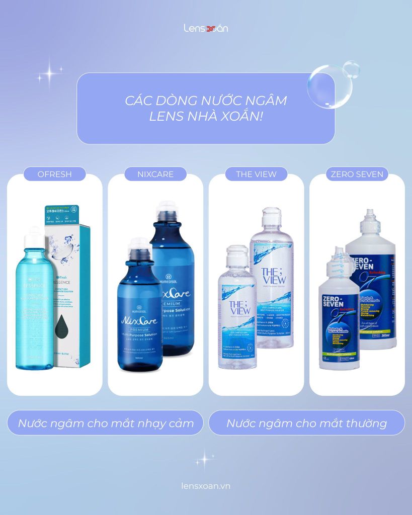 Ngâm lens bằng Nước Muối Sinh Lý Có Đúng Cách? – Lens Xoắn