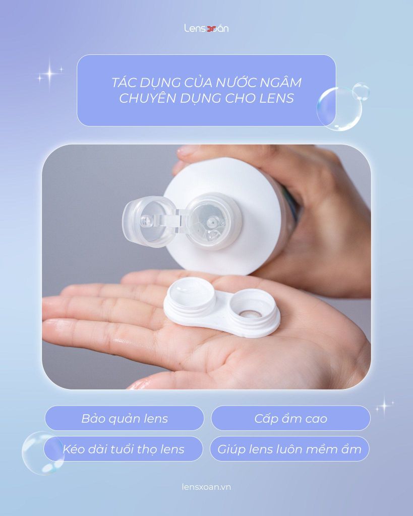Ngâm lens bằng Nước Muối Sinh Lý Có Đúng Cách? – Lens Xoắn