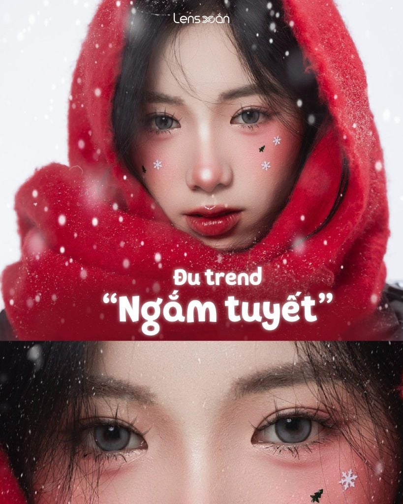 Ảnh ngắm tuyết AI – Lens Xoắn tạo bằng Meitu, Gemini