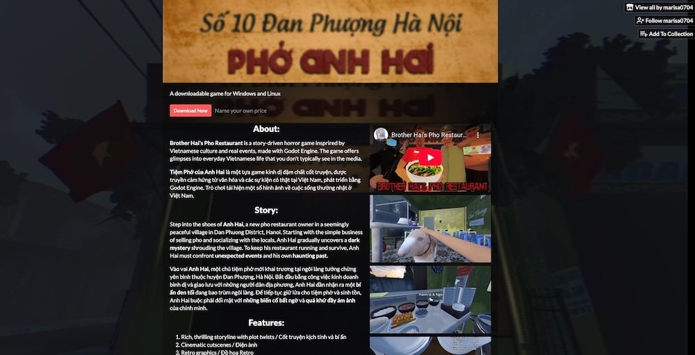 Cách cài và chơi game Tiệm Phở Anh Hai Cậu Vàng trên MacBook