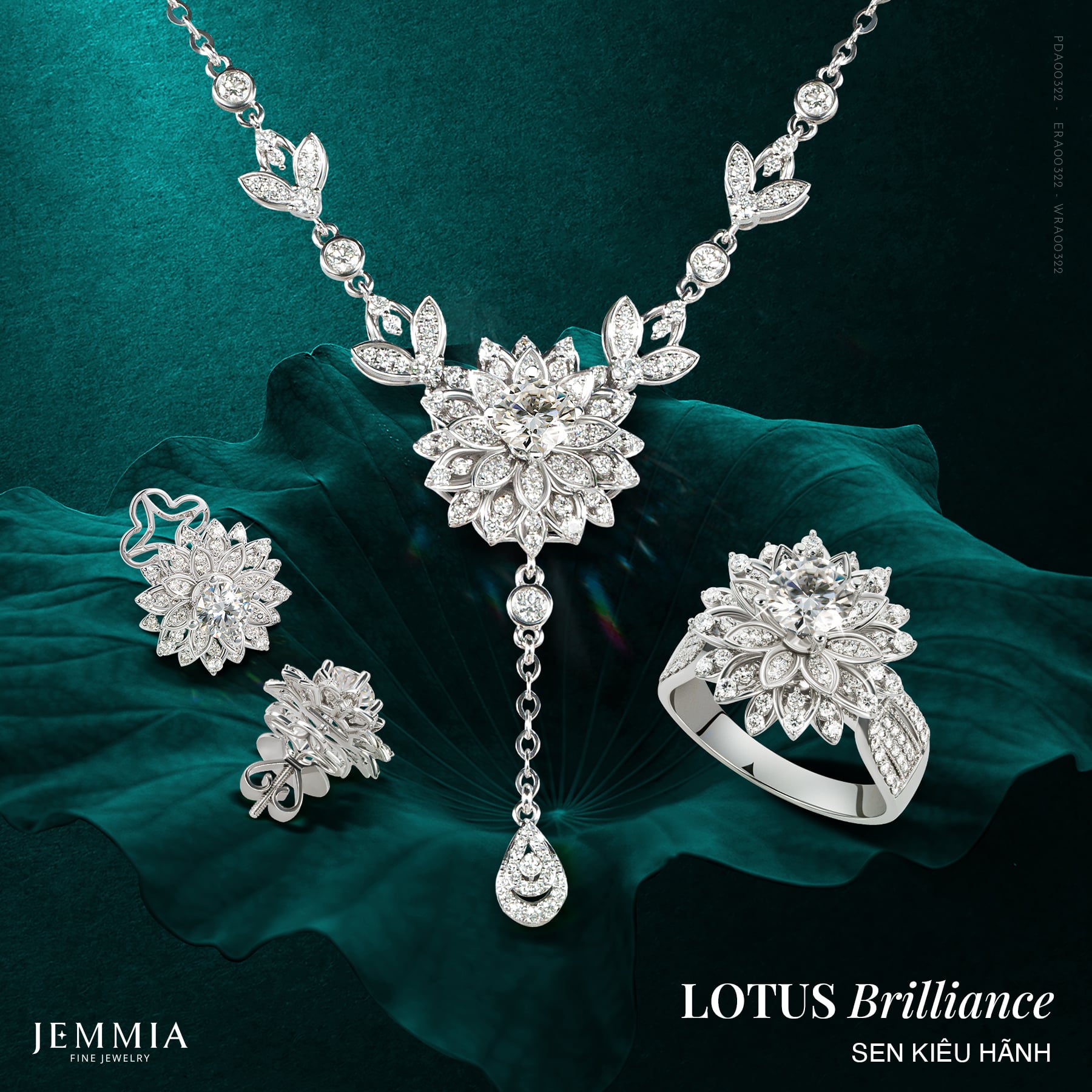 bộ sưu tập trang sức kim cương jemmia