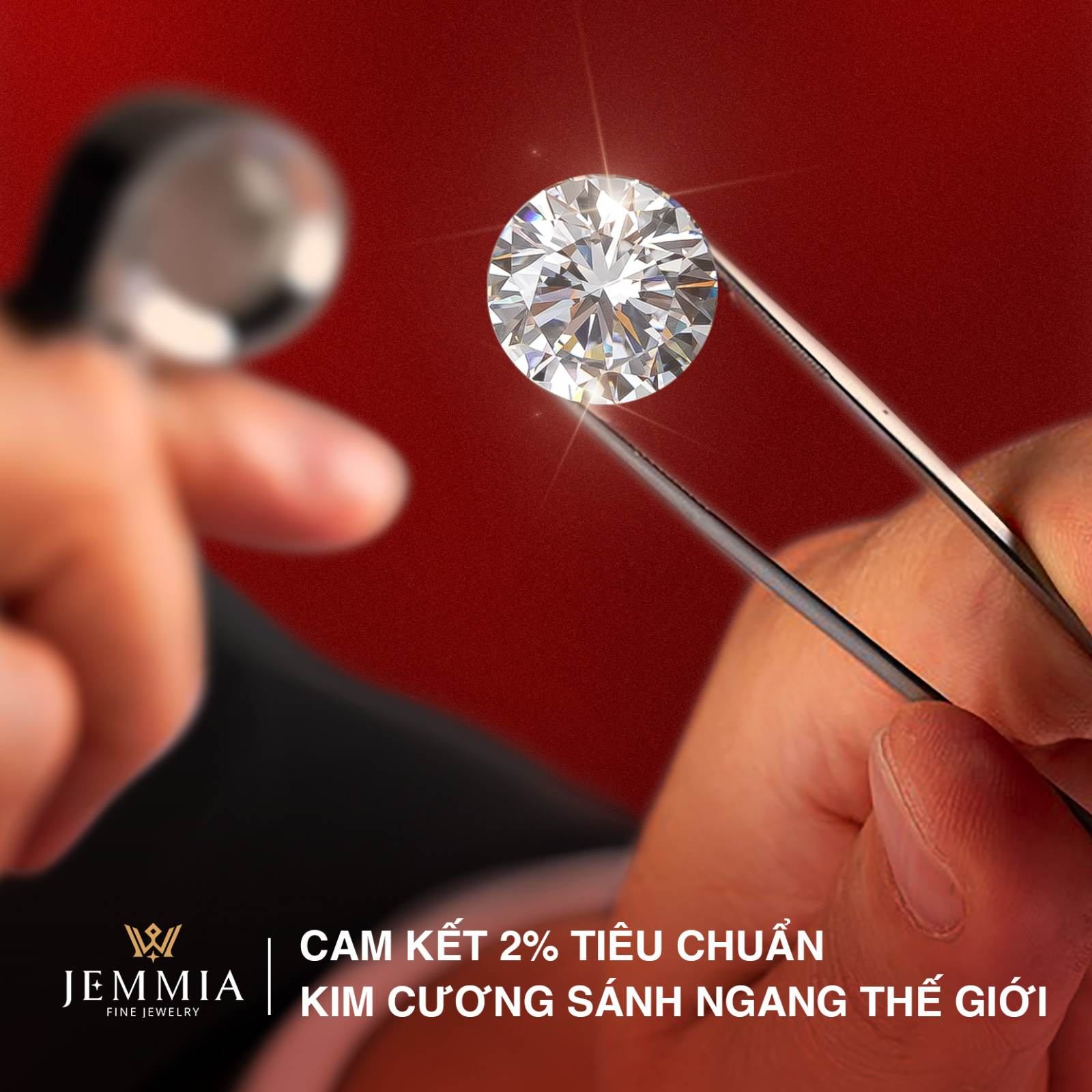 Kim cương Jemmia bảo toàn giá trị bền vững nhờ chuẩn hóa chất lượng GIA cao, tính thanh khoản quốc tế cao và pháp lý minh bạch cho giới đầu tư.