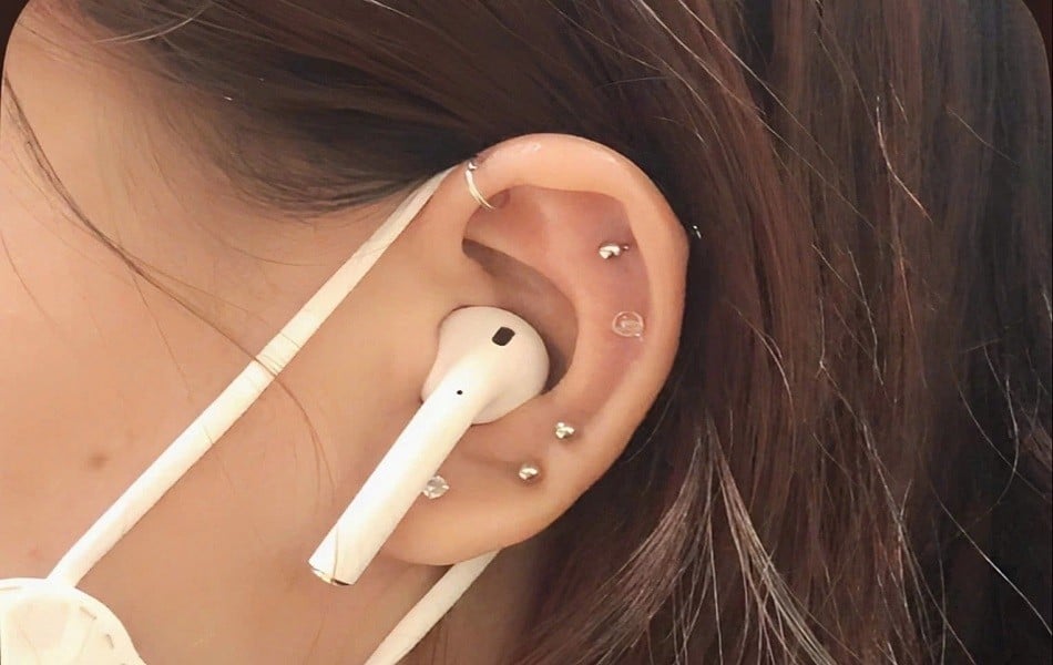 mức độ đau của các vị trí xỏ khuyên