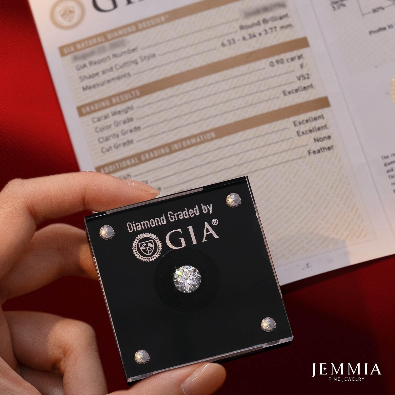 Kim cương 3ly6 tiêu chuẩn 4Cs cao tại Jemmia Diamond