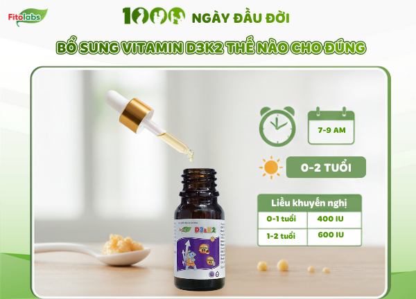 vitamin D3K2 bổ sung thế nào cho đúng