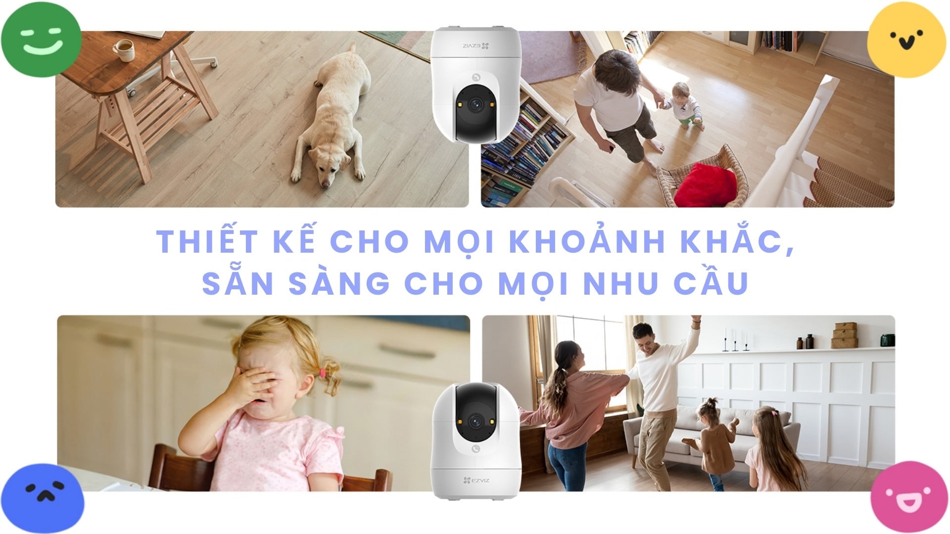 Camera AI WiFi 360 Độ 8MP EZVIZ C6N G1