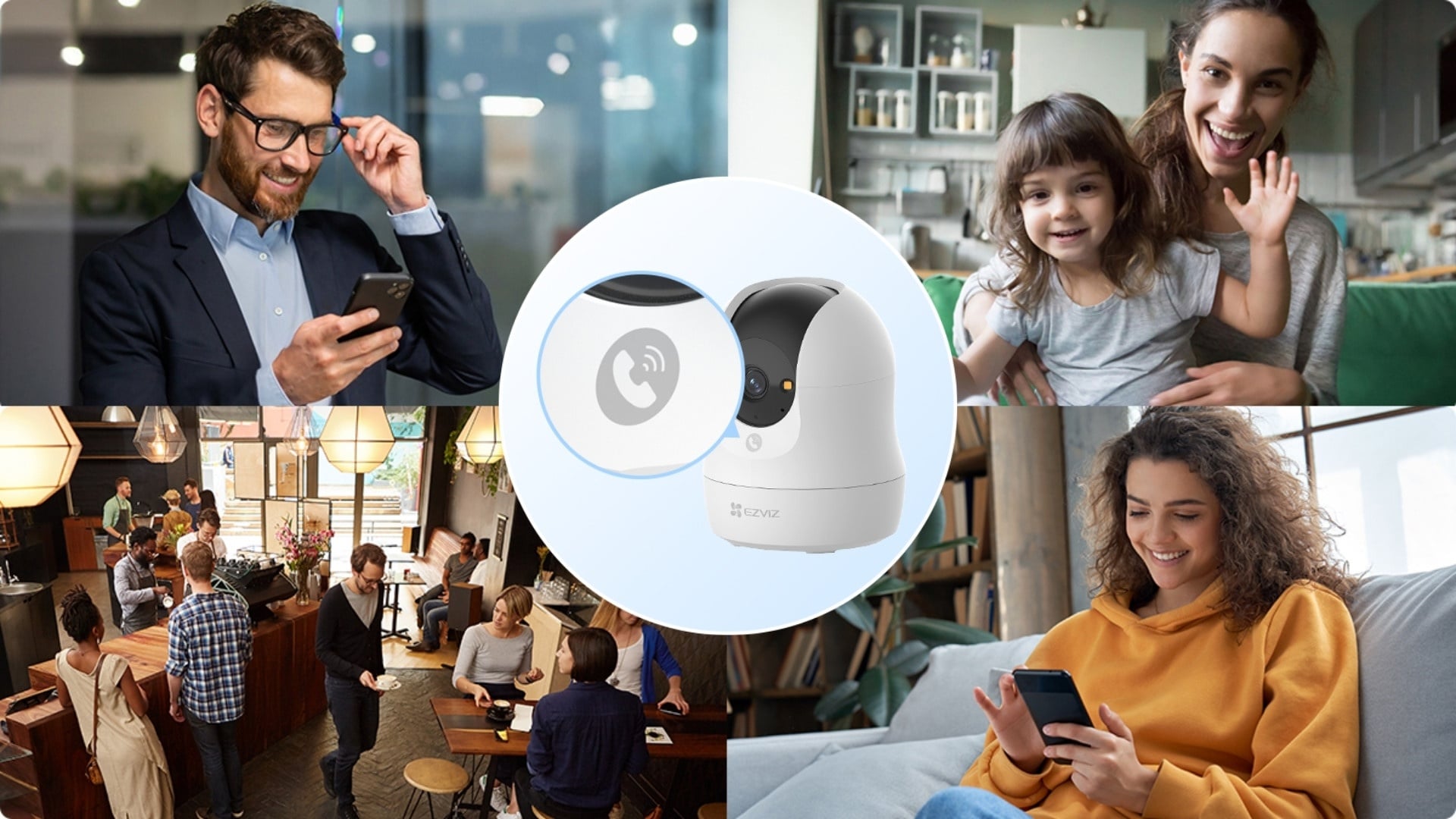 Camera WiFi 360 Độ 8MP EZVIZ C6N G1 - Gọi hai chiều