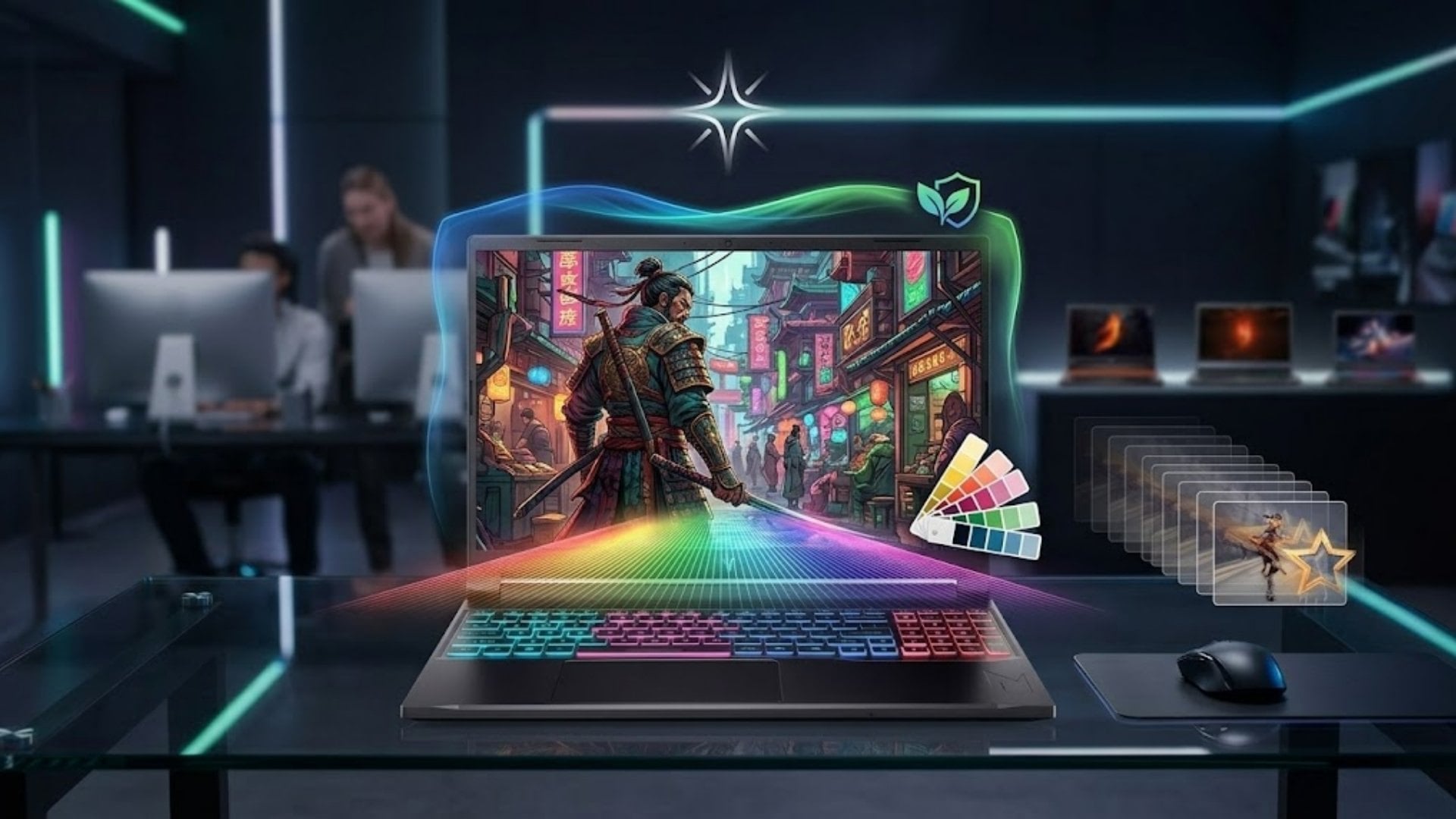 Tiêu chuẩn đánh giá laptop gaming màn hình đẹp sở hữu độ phủ màu 100% sRGB ấn tượng năm 2026