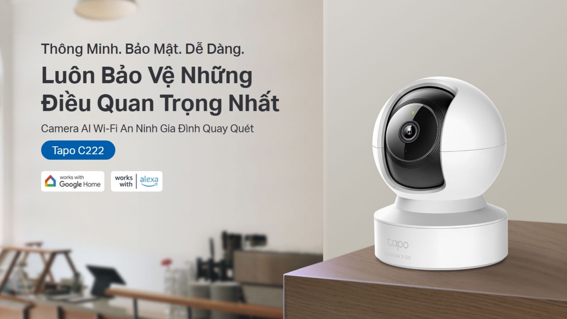 Camera WiFi 360 Độ 4MP TP-Link Tapo C222