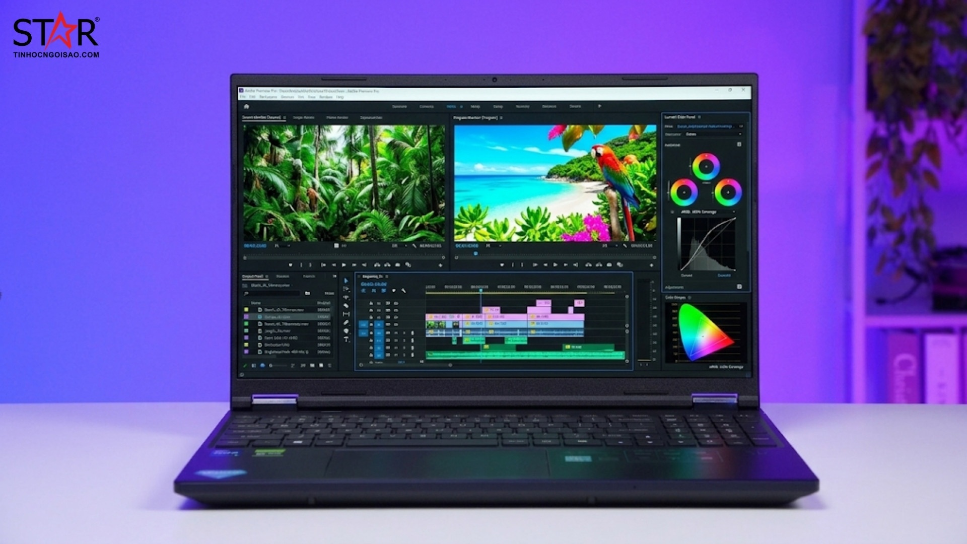 Đánh giá tổng quan Predator Helios Neo 16 AI: Độ chuẩn màu 100% sRGB và độ sáng 400 nits
