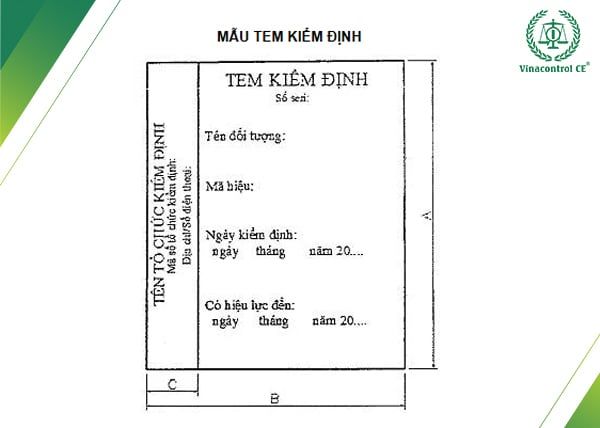 Mẫu tem kiểm định máy nén khí theo Nghị định 44/2016/NĐ-CP