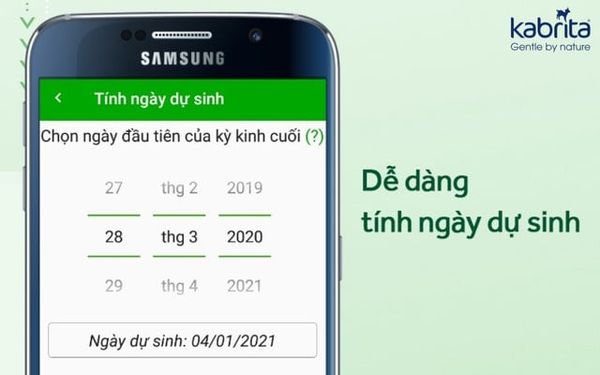 sử dụng công cụ online tính ngày dự sinh
