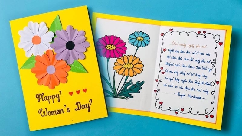 Tự tay làm thiệp 20/10 tặng người yêu