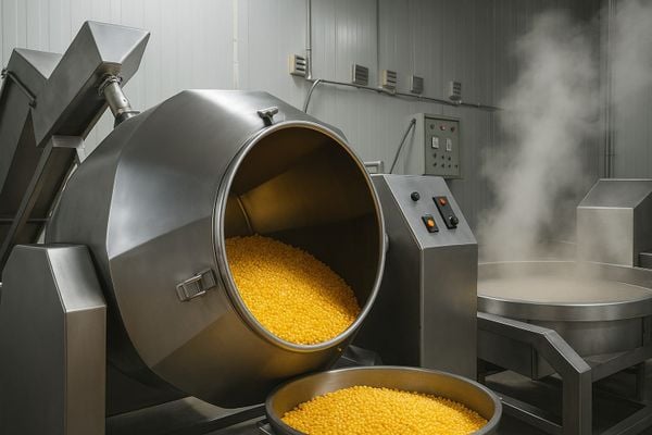 Công đoạn sấy ngô nếp tươi Cogy khép kín