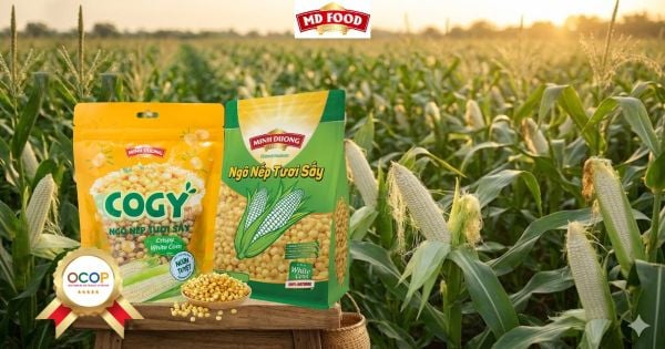 Ngô nếp tươi sấy MD Food đạt chứng nhận OCOP 5 sao quốc gia, ISO và HACCP