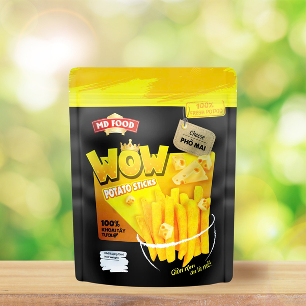 Khoai tây sấy Wow vị phomai đạt chuẩn OCOP 5 sao