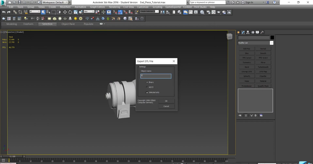 Hướng dẫn dùng 3Ds Max in 3D từ thiết kế mô hình đến G-code Hướng dẫn dùng 3Ds Max in 3D từ thiết kế mô hình đến G-code