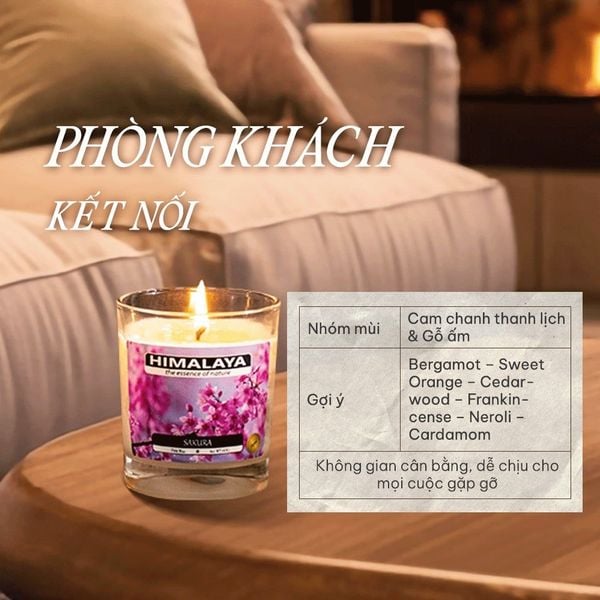 cách chọn mùi hương cho phòng khách
