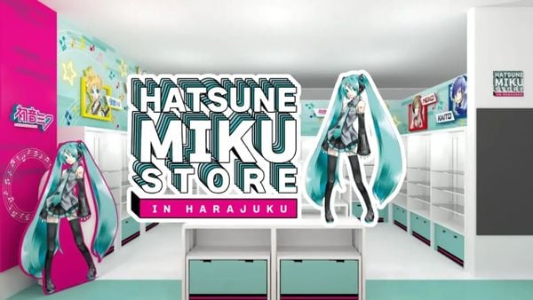 Hatsune Miku Store in Harajuku concept art chính thức 2026